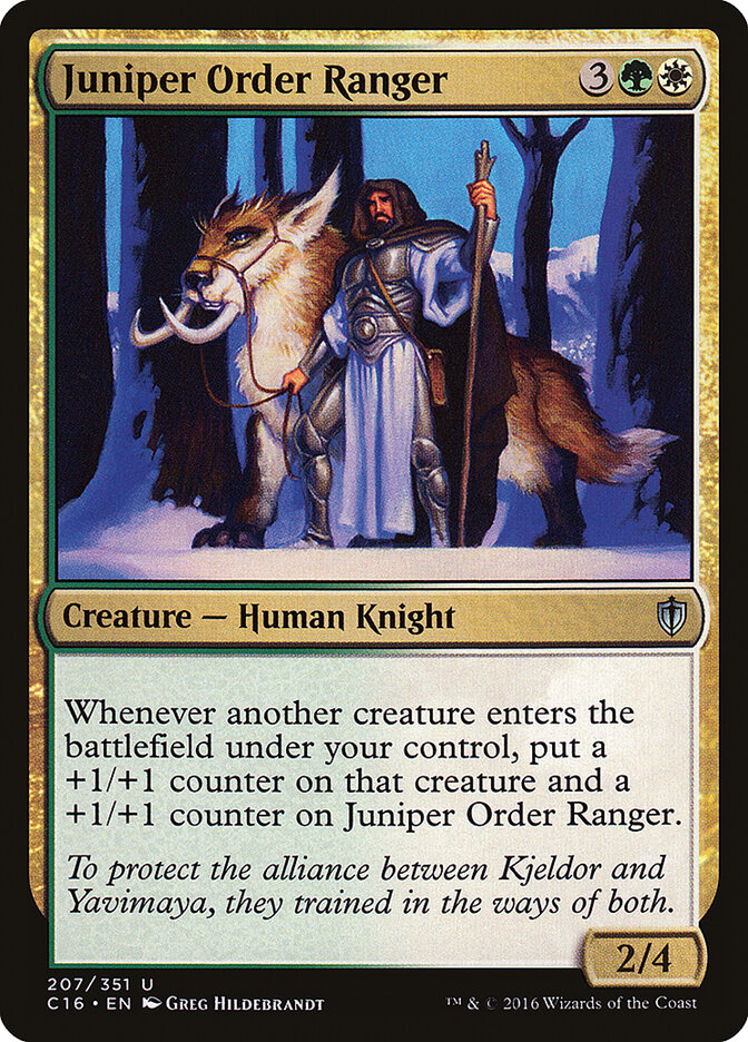 Juniper Order Ranger, Commander 2016 · 207/351