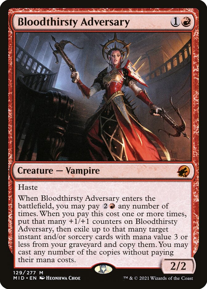Bloodthirsty Adversary, Innistrad: Midnight Hunt · 129/277