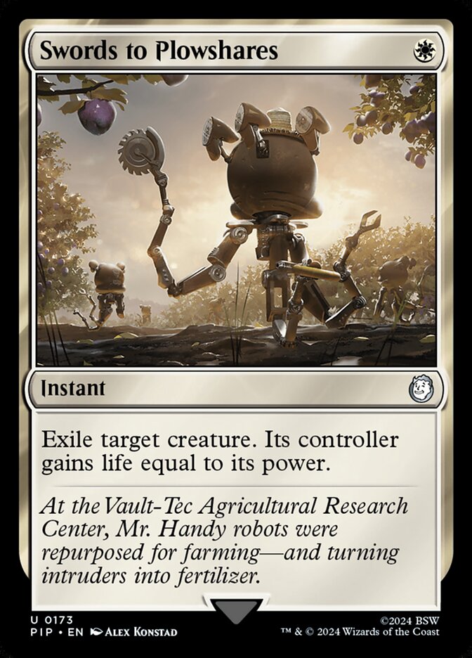Swords to Plowshares, Fallout · 0173