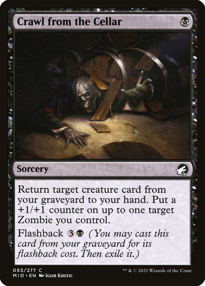 Crawl from the Cellar, Innistrad: Midnight Hunt · 093/277