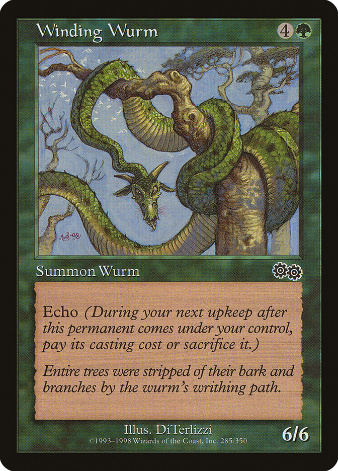 Winding Wurm, Urza's Saga · 285/350