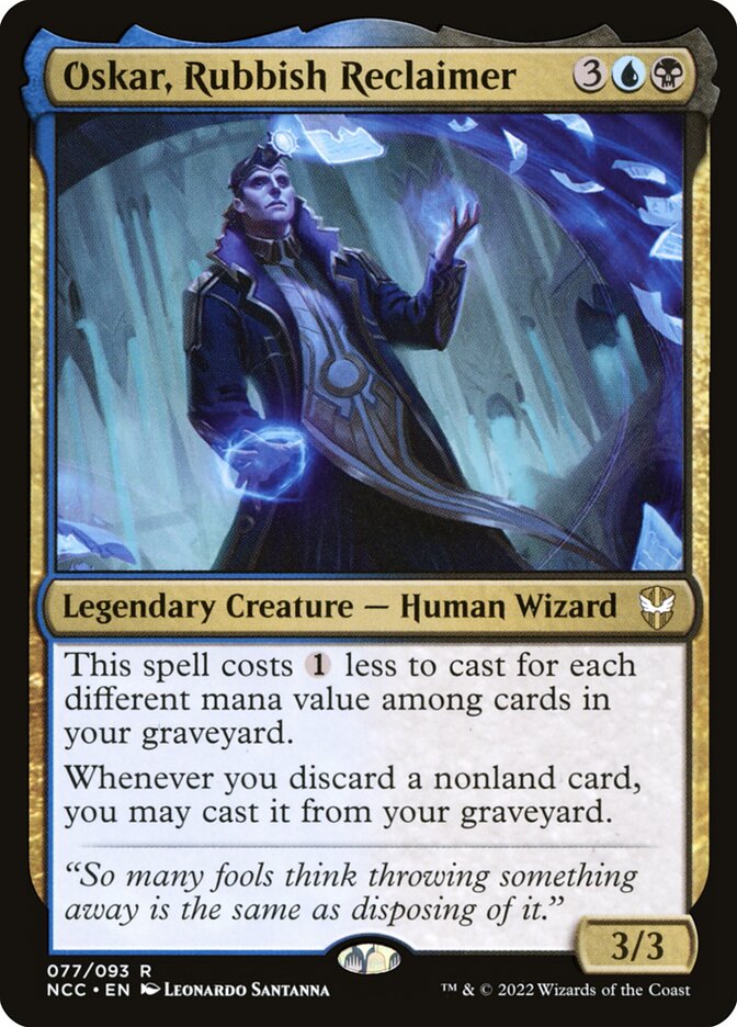 Oskar, Rubbish Reclaimer, New Capenna Commander · 077/093