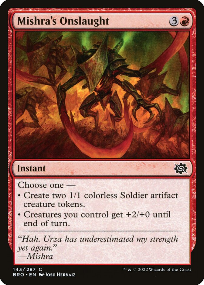 Mishra's Onslaught, The Brothers' War · 143/287