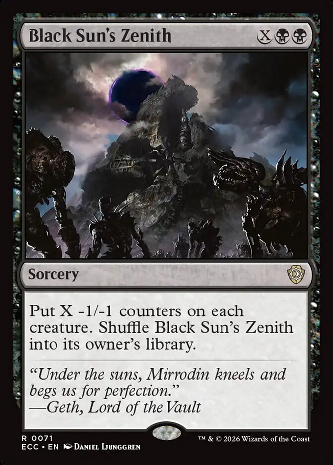 Black Sun's Zenith, Lorwyn Eclipsed Commander · 0071