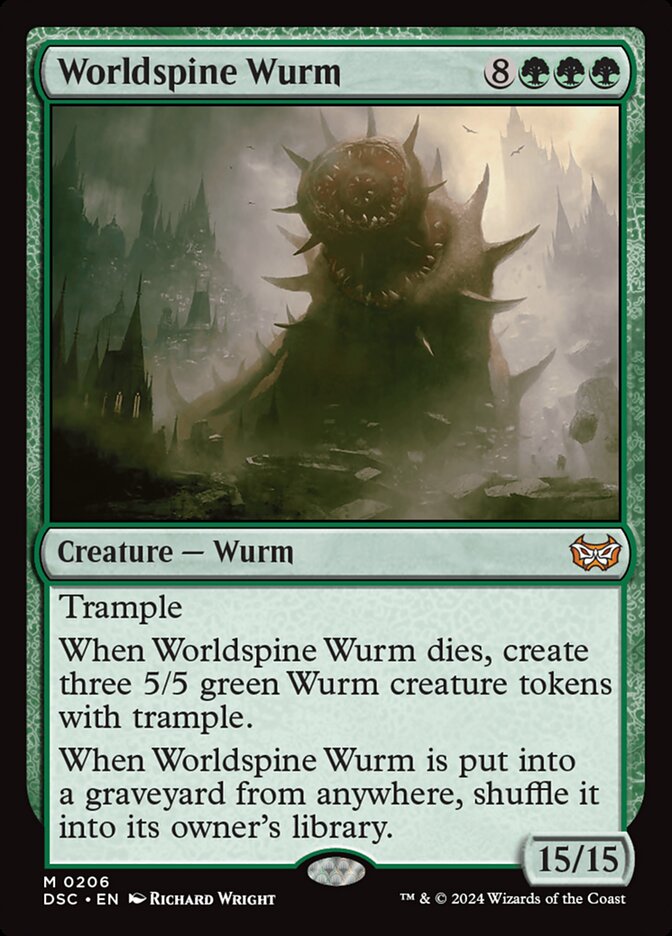 Worldspine Wurm, Duskmourn: House of Horror Commander · 0206