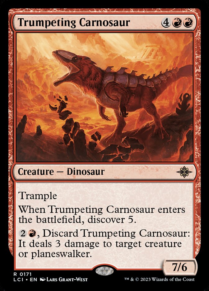 Trumpeting Carnosaur, The Lost Caverns of Ixalan · 0171