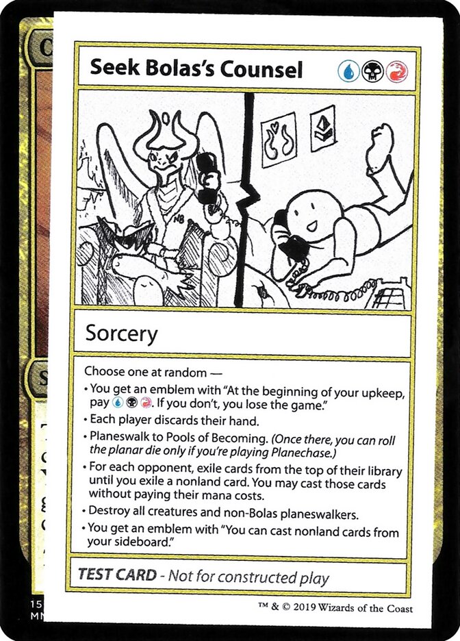 Seek Bolas's Counsel, Mystery Booster Playtest Cards 2021 · 098/121