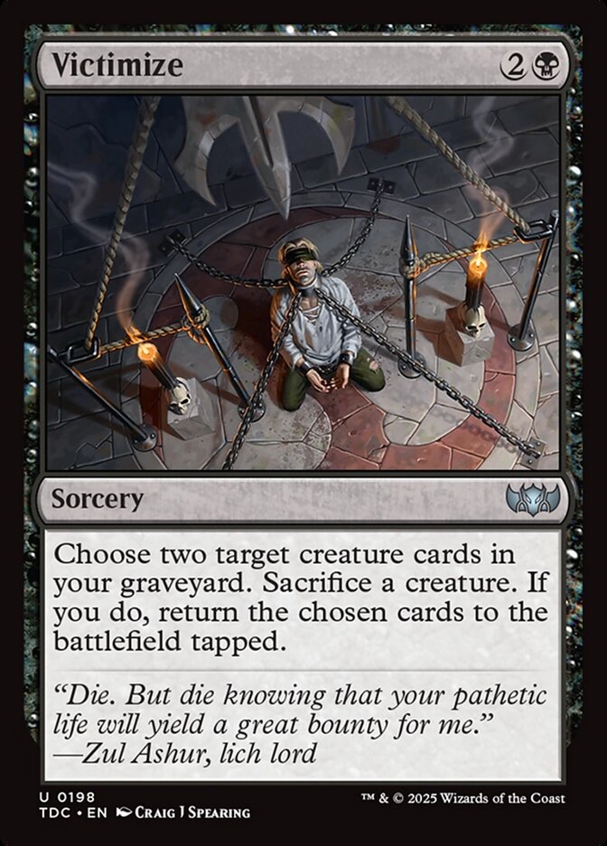 Victimize, Tarkir: Dragonstorm Commander · 0198