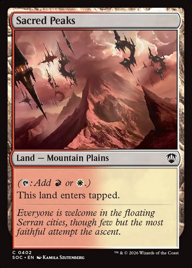 Sacred Peaks, Secrets of Strixhaven Commander · 0402