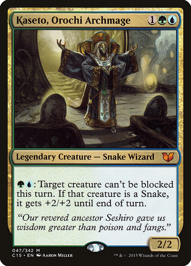 Kaseto, Orochi Archmage, Commander 2015 · 047/342