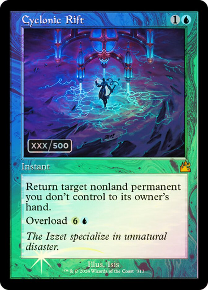 Cyclonic Rift, Ravnica Remastered · 313z
