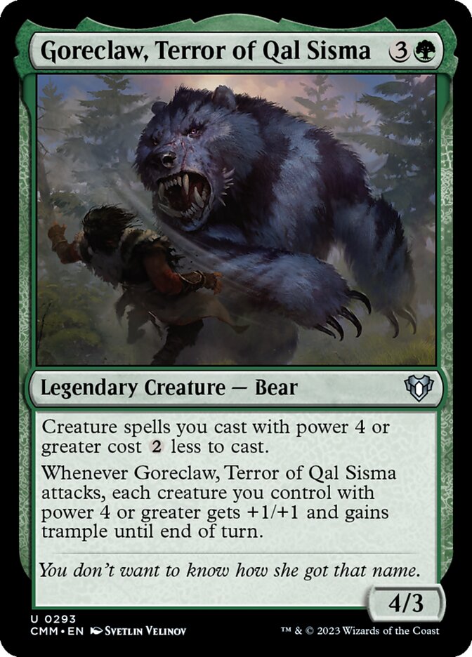 Goreclaw, Terror of Qal Sisma, Commander Masters · 0293