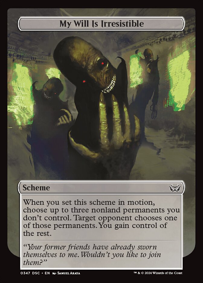 My Will Is Irresistible, Duskmourn: House of Horror Commander · 0347