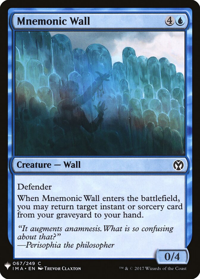Mnemonic Wall, The List · ima-67
