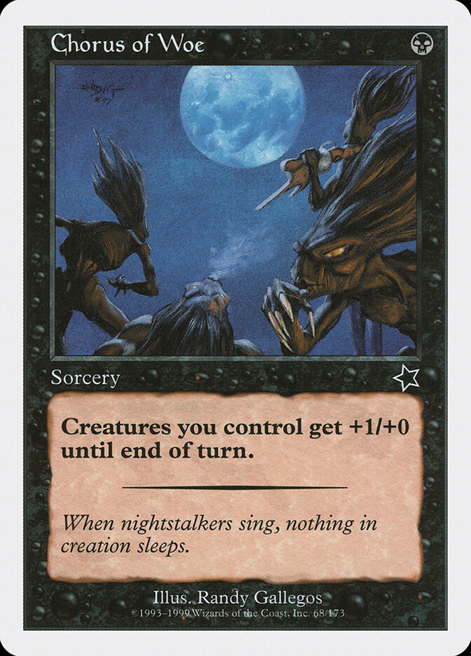 Chorus of Woe, Starter 1999 · 68/173