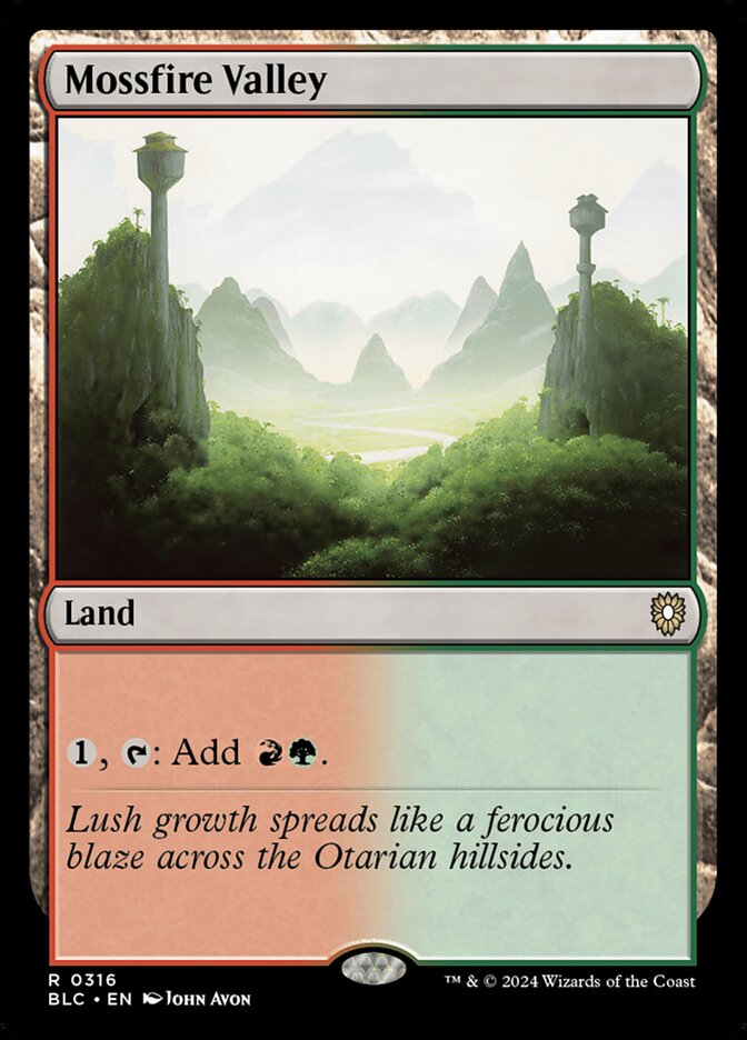 Mossfire Valley, Bloomburrow Commander · 0316