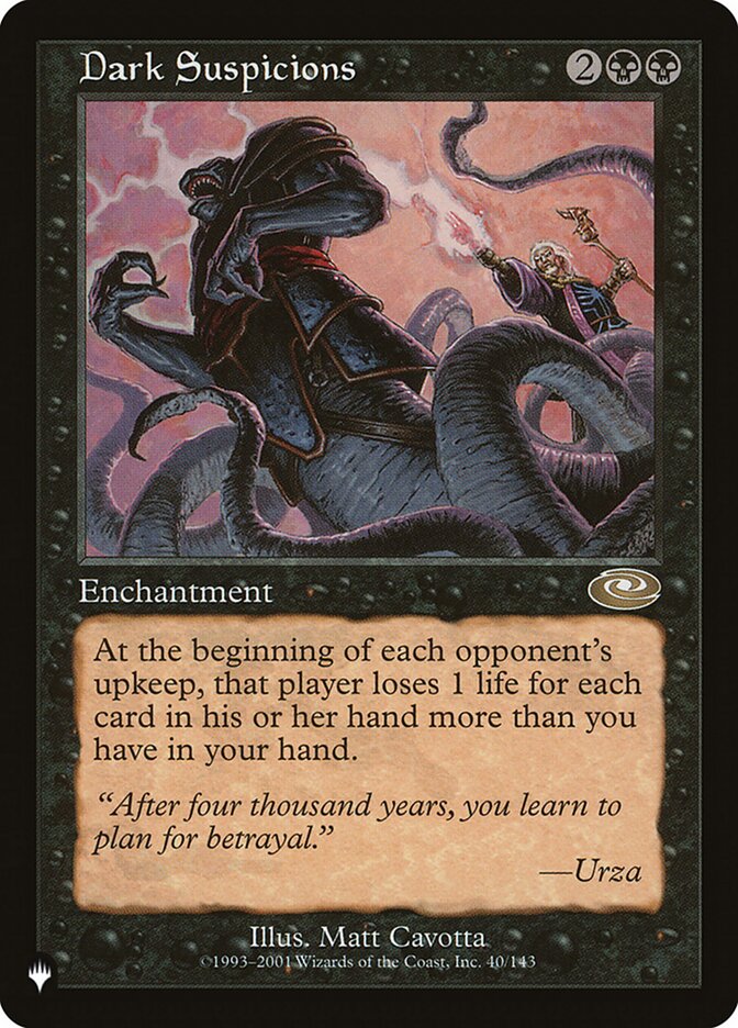 Dark Suspicions, The List · pls-40