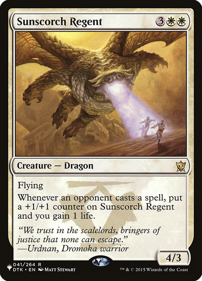 Sunscorch Regent, The List · dtk-41