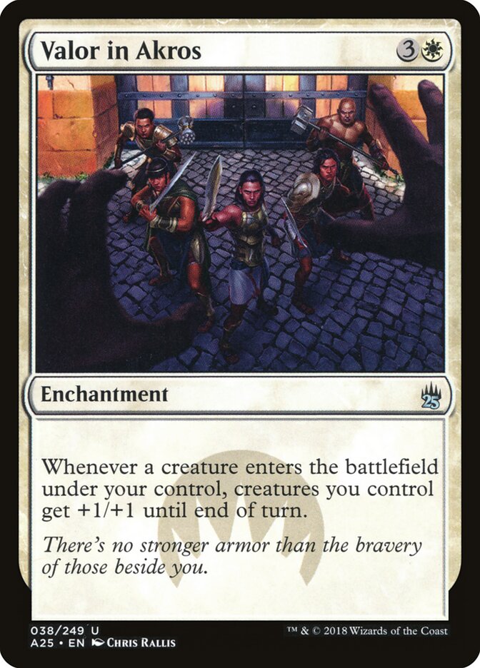 Valor in Akros, Masters 25 · 038/249