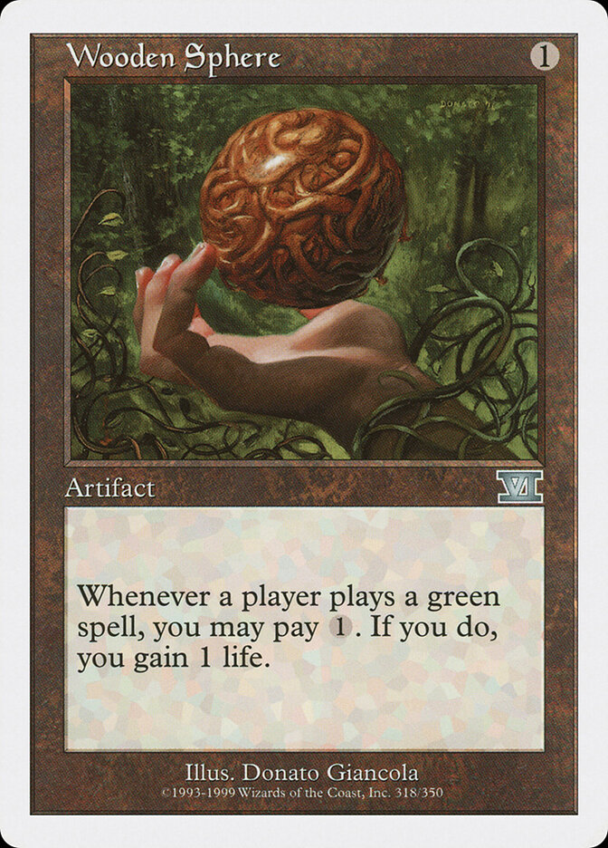 Wooden Sphere, Classic Sixth Edition · 318/350