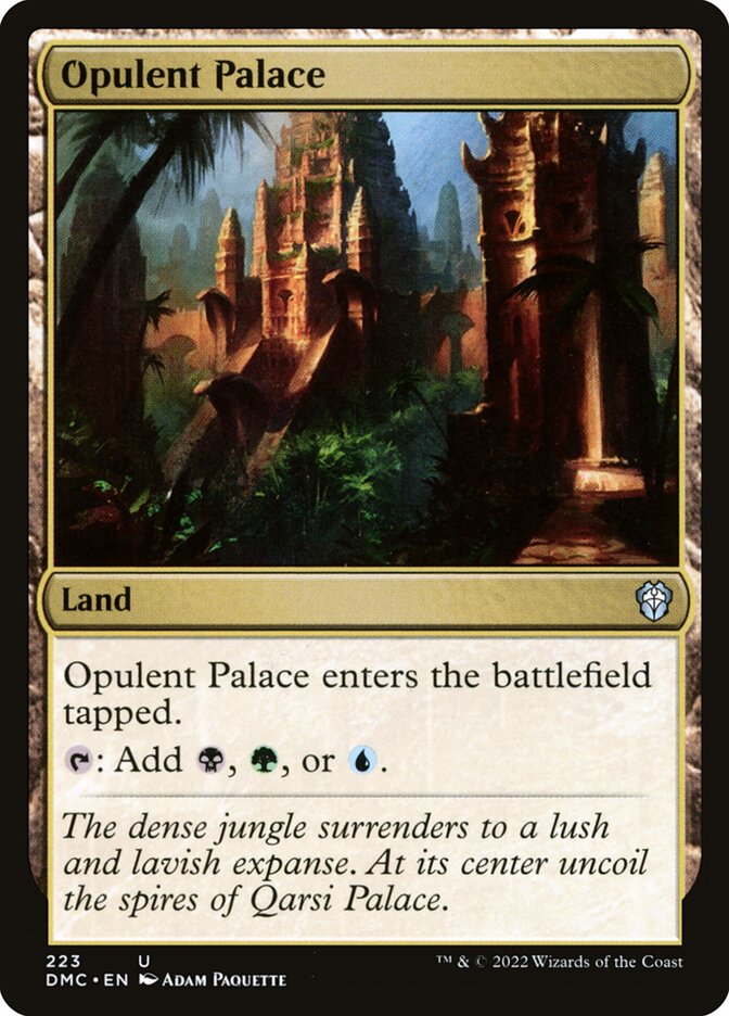 Opulent Palace, Dominaria United Commander · 223