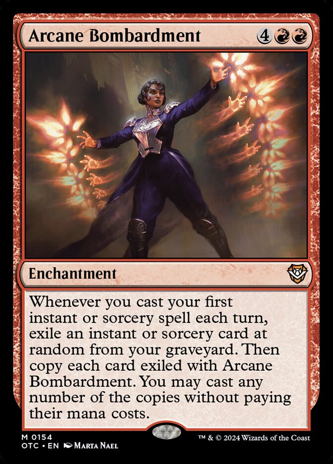 Arcane Bombardment, Outlaws of Thunder Junction Commander · 0154