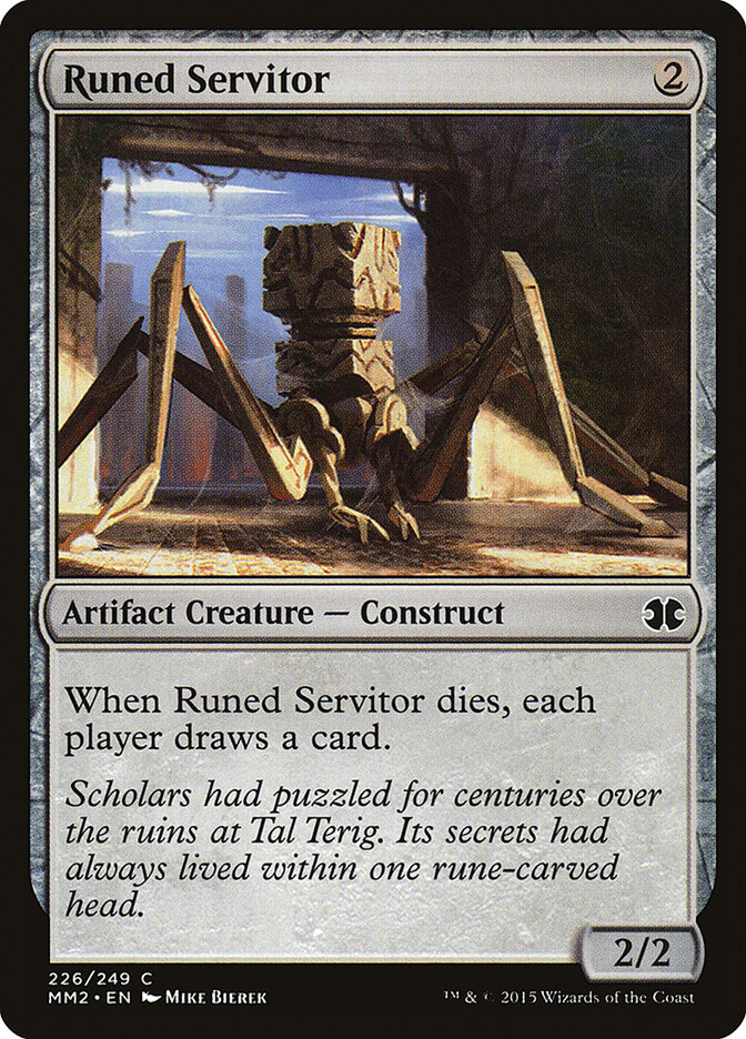 Runed Servitor, Modern Masters 2015 · 226/249