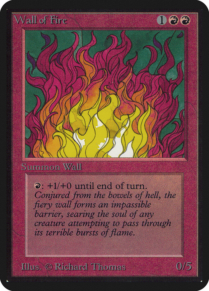 Wall of Fire, Limited Edition Alpha · 181
