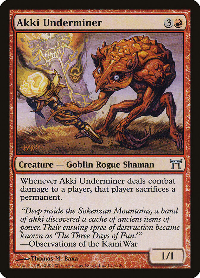 Akki Underminer, Champions of Kamigawa · 155/306