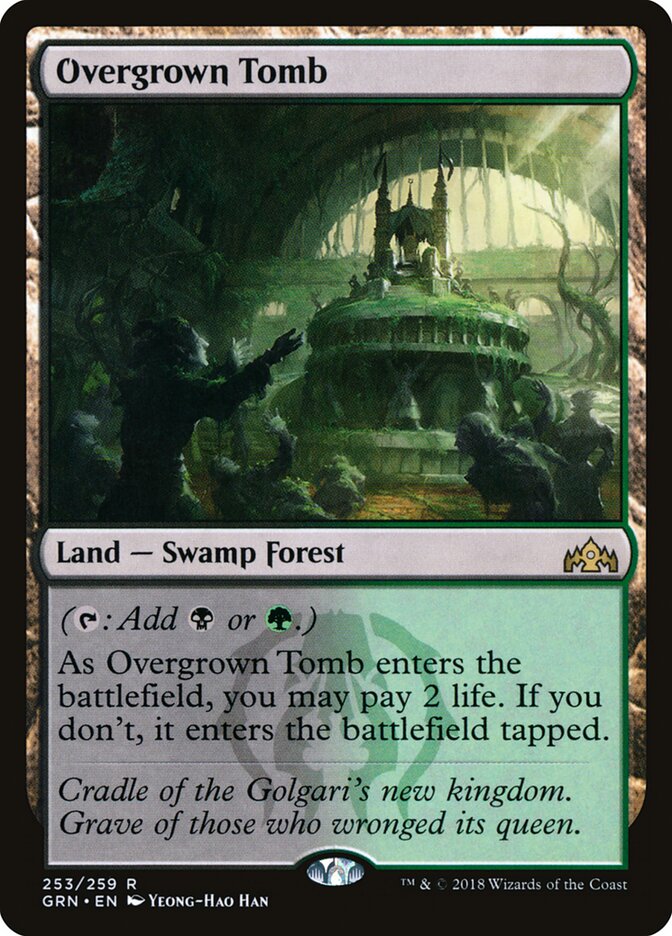 Overgrown Tomb, Guilds of Ravnica · 253/259