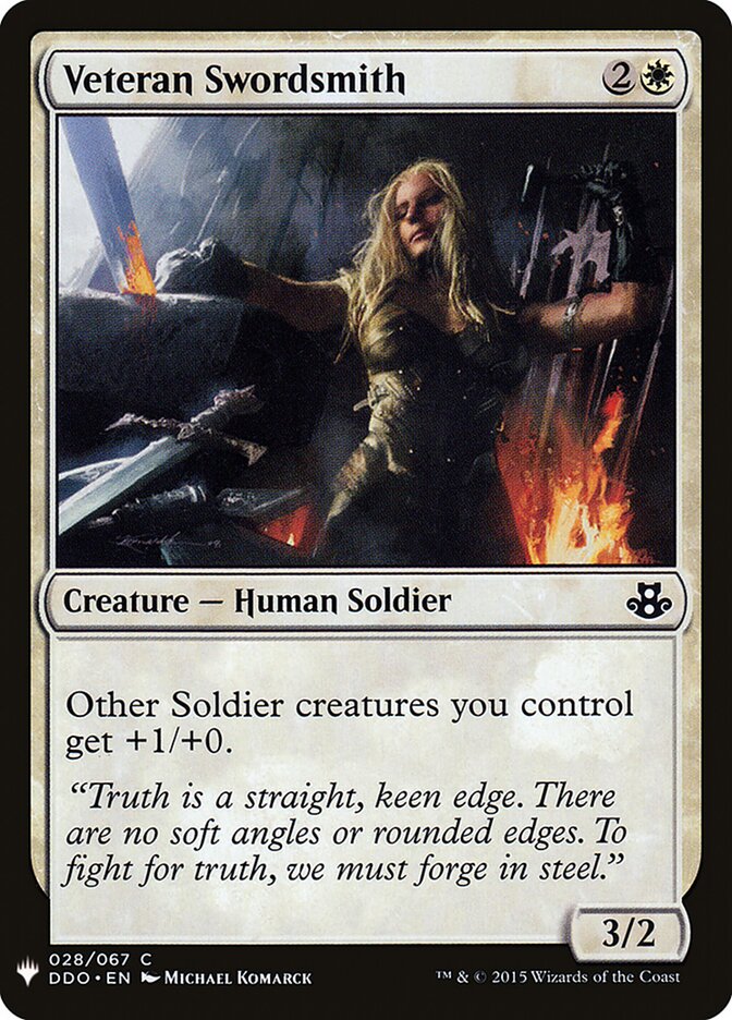 Veteran Swordsmith, The List · ddo-28