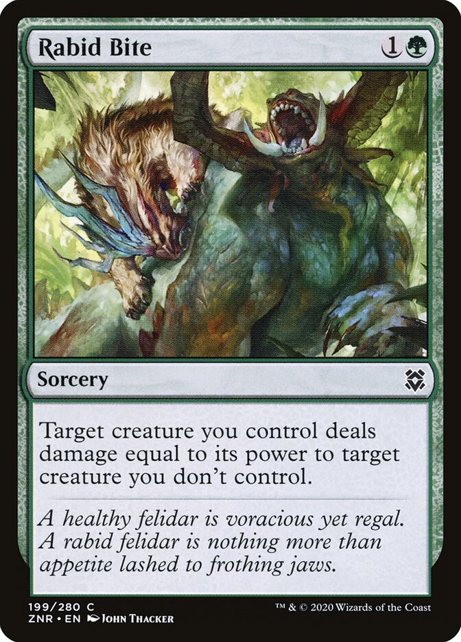 Rabid Bite, Zendikar Rising · 199/280