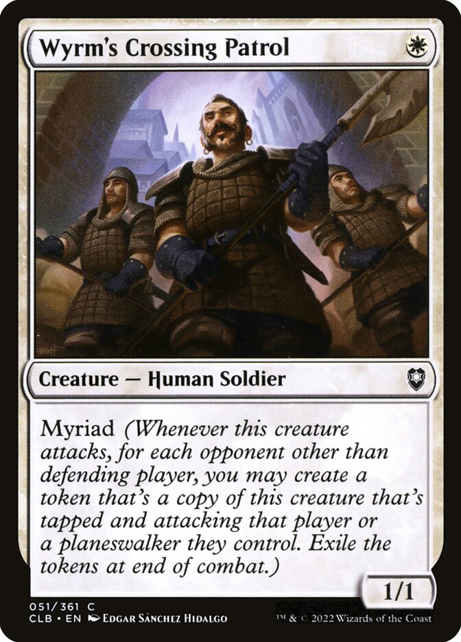 Wyrm's Crossing Patrol, Commander Legends: Battle for Baldur's Gate · 051/361