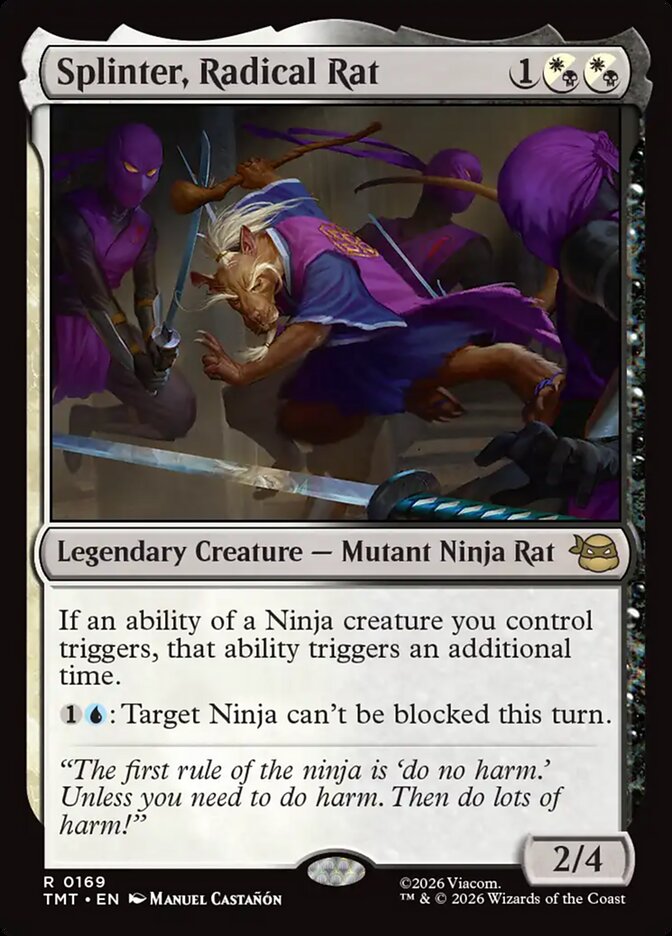 Splinter, Radical Rat, Teenage Mutant Ninja Turtles · 0169