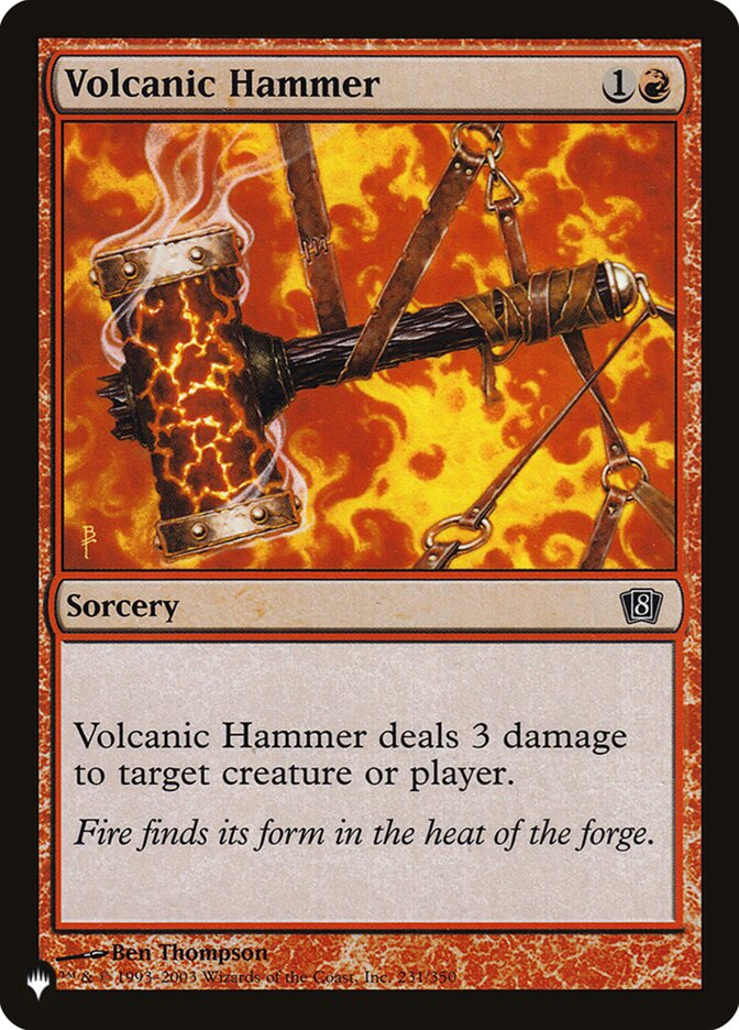 Volcanic Hammer, The List · 8ed-231