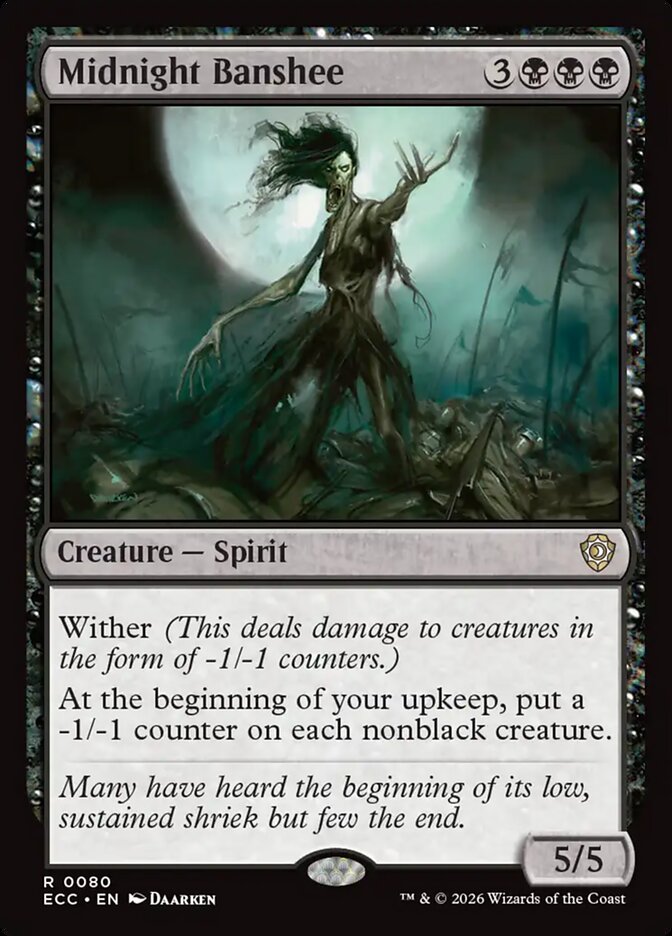Midnight Banshee, Lorwyn Eclipsed Commander · 0080