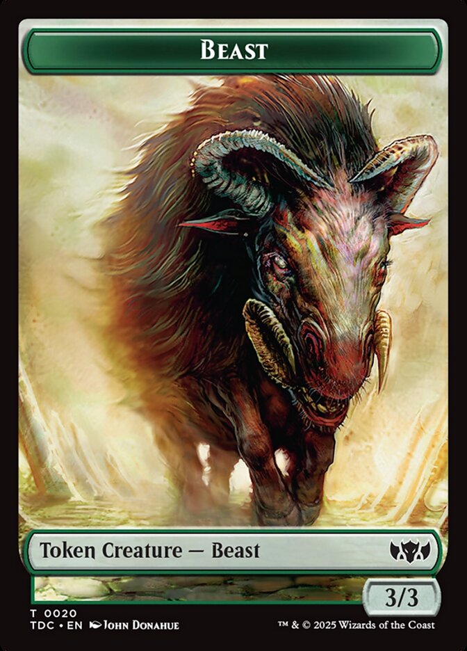 Beast, Tarkir: Dragonstorm Commander Tokens · 0020
