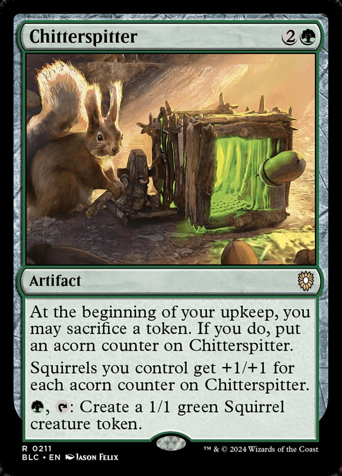 Chitterspitter, Bloomburrow Commander · 0211