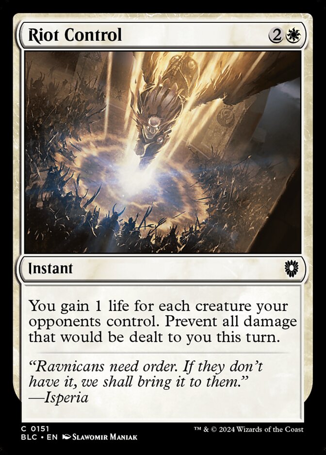 Riot Control, Bloomburrow Commander · 0151