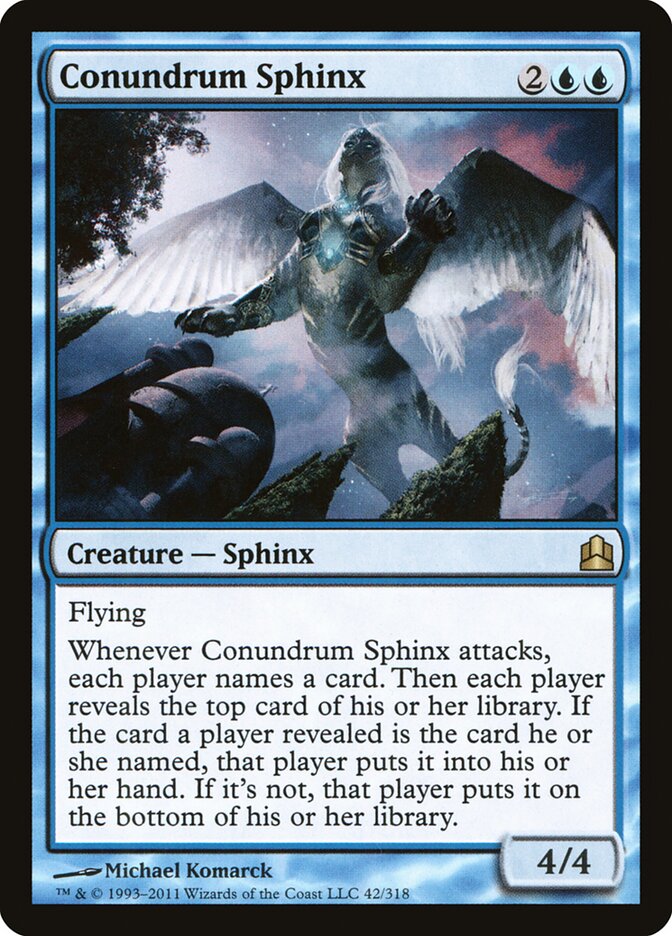 Conundrum Sphinx, Commander 2011 · 42/318