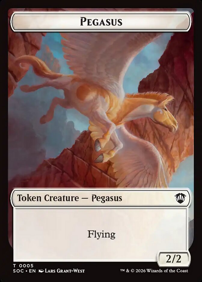 Pegasus, Secrets of Strixhaven Commander Tokens · 0005