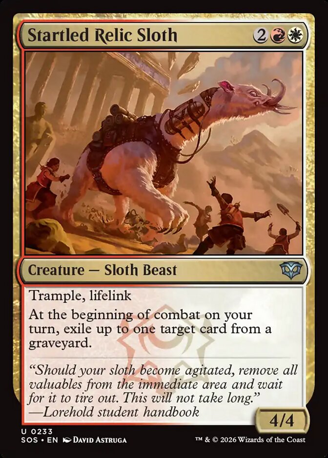 Startled Relic Sloth, Secrets of Strixhaven · 0233