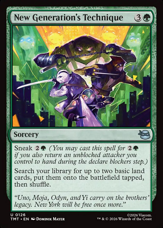 New Generation's Technique, Teenage Mutant Ninja Turtles · 0126