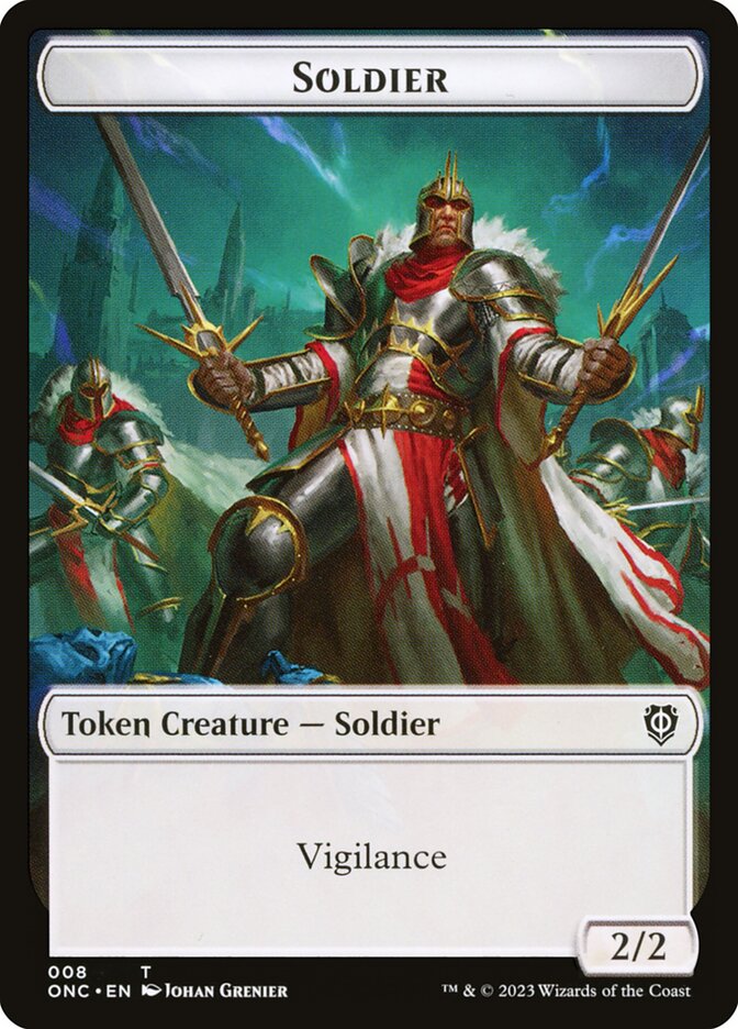 Soldier, Phyrexia: All Will Be One Commander Tokens · 008