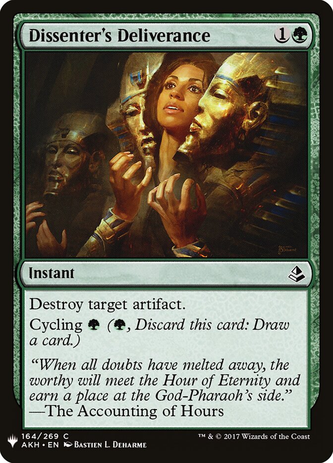 Dissenter's Deliverance, The List · akh-164