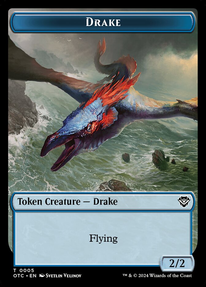 Drake, Outlaws of Thunder Junction Commander Tokens · 0005