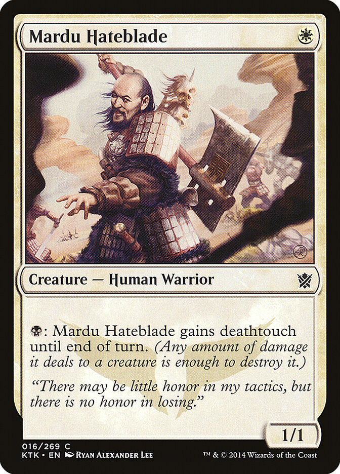 Mardu Hateblade, Khans of Tarkir · 016/269