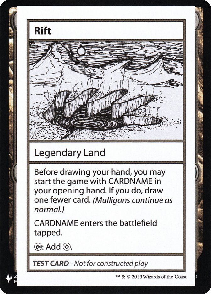 Rift, Mystery Booster Playtest Cards 2019 · 119/121