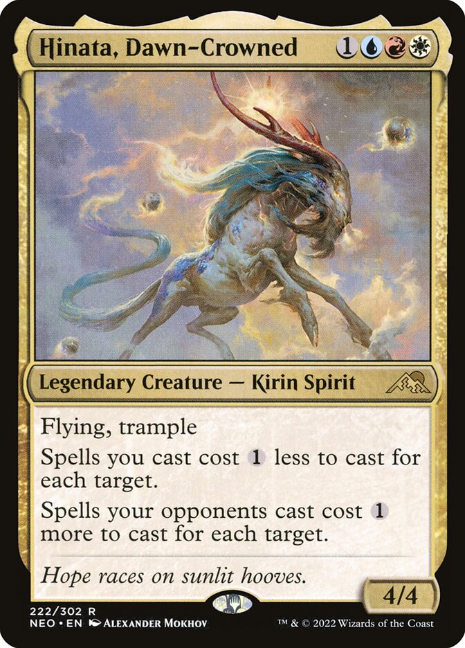 Hinata, Dawn-Crowned, Kamigawa: Neon Dynasty · 222/302