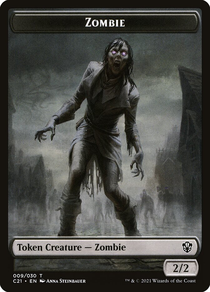 Zombie, Commander 2021 Tokens · 009